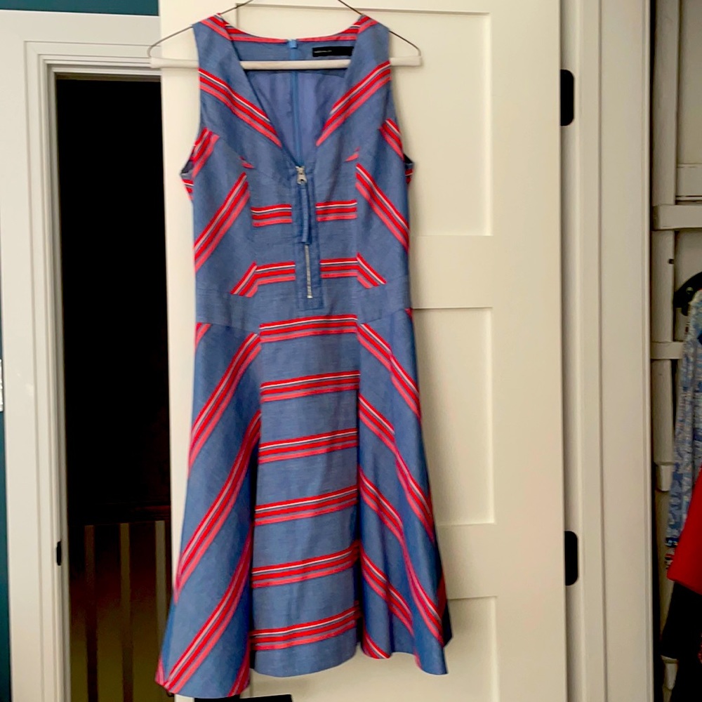 Karen millen dress with stripes